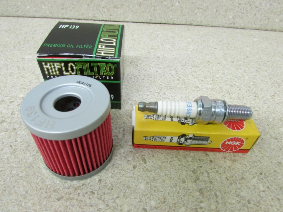 06 07 08 09 SUZUKI LTR450 QUADRACER 450 TUNE UP KIT OIL FILTER SPARK PLUG CR8EB - Image 1 of 1