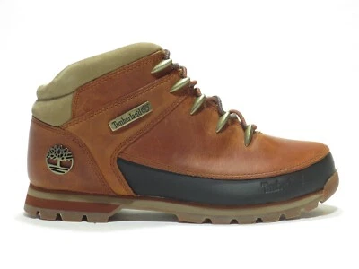 Timberland Hombres Euro Sprint Cuero Botas de Senderista Trigo Negro Gris A1NHJ Foto 1 de 4