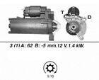 Genuine WAI Starter Motor for Peugeot 106 VJY(TUD5)/VJZ(TUD5) 1.5 (06/94-06/96)