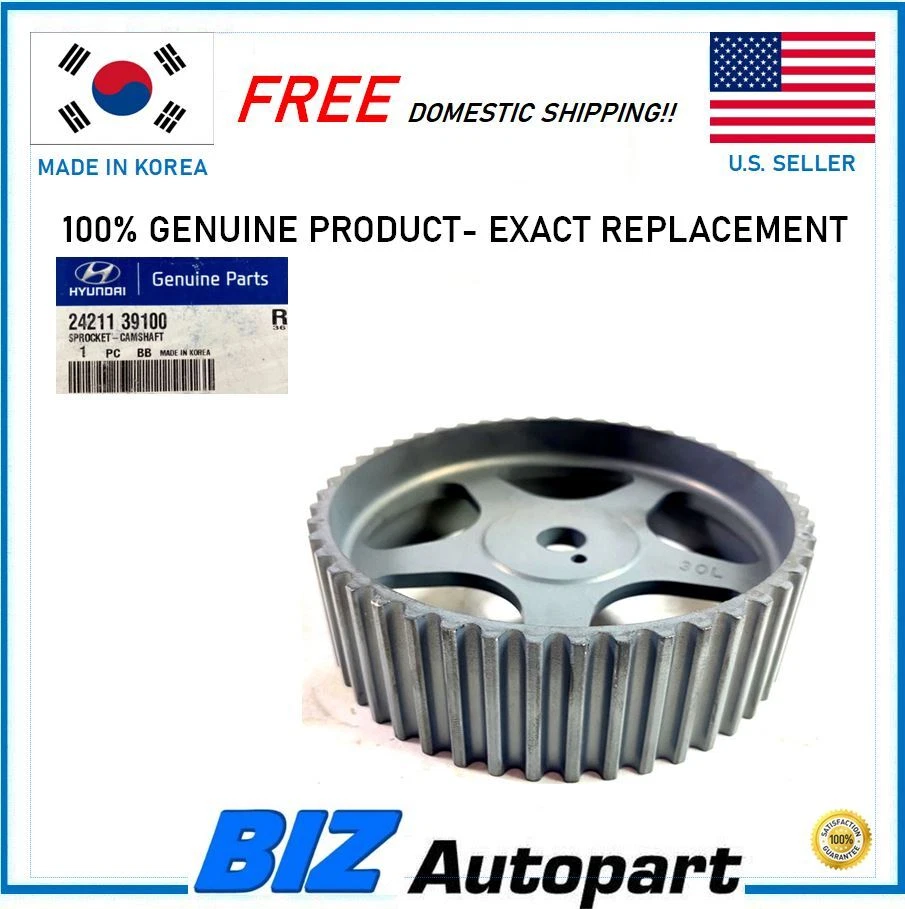 GENUINE ! RIGHT SPROCKET CAMSHAFT GEAR FOR 2001 HYUNDAI XG300 OE# 24211-39100 - Image 1 of 4