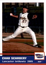 2005 Lancaster Jethawks Grandstand #4 Chad Scarbery Fresno California CA Card