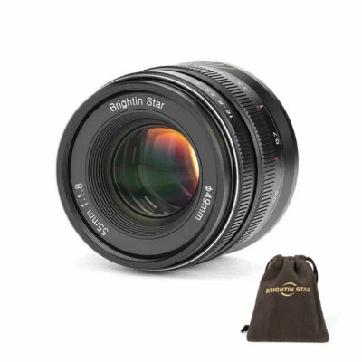 Brightin star 55mm f/1.8 Full Frame Manual Lens for Canon RF Mount Camera EOS-R - Image 1 of 4