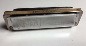 *DE COLECCIÓN* MANJI Suzuki Armónica Llave de D, 10 Agujeros Diatónica M-20 - Hecha en Japón - Imagen 1 de 12