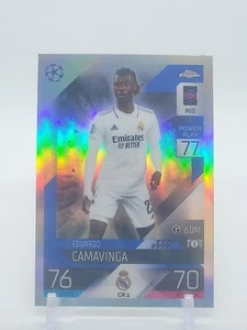 2022-23 Topps Match Attax UCL Chrome Preview Eduardo Camavinga Real Madrid #CR 2 - Picture 1 of 2