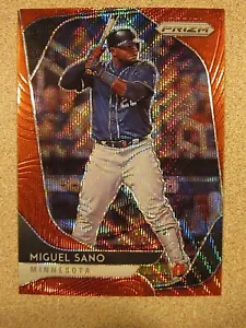 2020 PANINI PRIZM #109 MIGUEL SANO MINNESOTA TWINS RED WAVE 36/99 - Picture 1 of 2