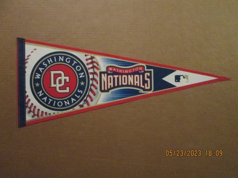 MLB Washington Nationals Vintage Circa 2006 Team Logo Baseball Pennant Cover