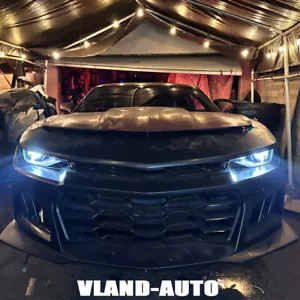 For 2014-2015 Chevy Camaro Upgrade 6th Gen Style Headlights Projector LED DRL'S - Picture 1 of 17