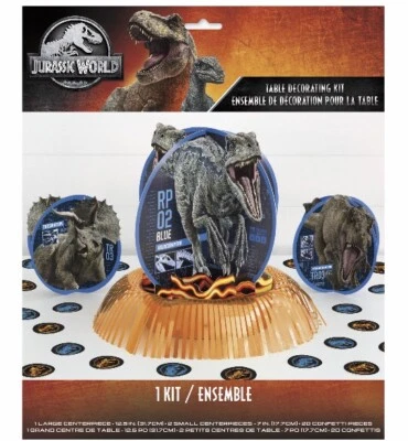 Jurassic World Table Decorating Kit  Kids Birthday Decorations Party  ( IN HAND) - Image 1 of 3