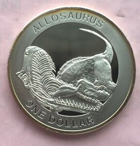 New Zealand 2010 Allosaurus 1Dollar 1oz Silver Coin,Proof