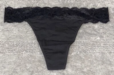 COSABELLA Hannah Cintura de Encaje Gris Oscuro Algodón Tanga Panty Mujer Talla L/XL Foto 1 de 4