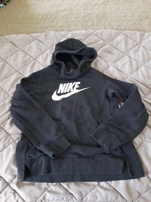 NIKE Ropa Deportiva Sudadera Niños SUDADERA CON CAPUCHA Blanco Swoosh en NEGRO Talla: L Foto 1 de 3
