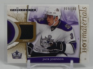 Jack Johnson - 2007-08 Fleer Hot Prospects #HM-JJ - Hot Materials Red Hot #9/100