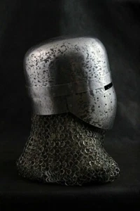SCA 18g Medieval Knight Helmet Templar/Crusader Helmet Reenactment - Picture 1 of 8