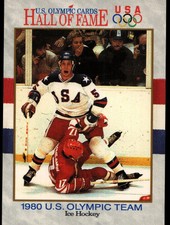 1991 Impel U.S. Olympic Hall of Fame Card #65 1980 U.S. Hockey Team