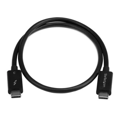 StarTech Thunderbolt 3 Cable USB-C 0.5 m 40Gbps (TBLT34MM50CM) - Image 1 of 2