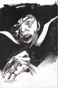 VAMPIRE DRACULA Original ink drawing by Joe Rubinstein - Picture 1 of 1
