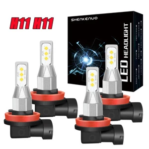 For Mitsubishi Pajero 2007-2024 High Low Beam Kit H11 H9 LED Headlight Globes - Picture 1 of 11