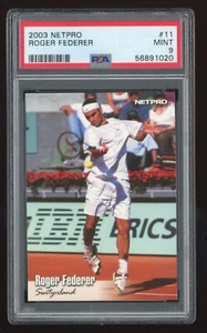 ROGER FEDERER 2003 NETPRO Tennis ROOKIE Card #11 Graded PSA 9 MINT - Picture 1 of 2