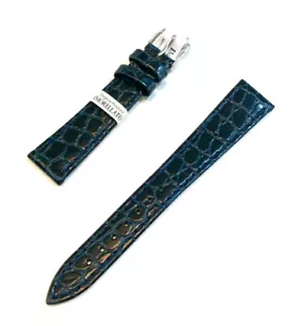Cinturino Orologio da Uomo MORELLATO in Pelle Stampa Cocco piatto BLU 16 18 20 - Foto 1 di 7