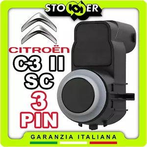Sensore Parcheggio Assistito Anteriore Posteriore Ultrasonico CITROEN C3 II 3PIN - Imagen 1 de 18
