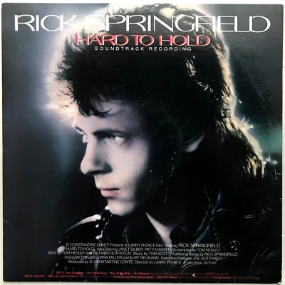 RICK SPRINGFIELD "Hard To Hold Soundtrack Recording" LP 1984 RCA ABL1-4935 VG++ - Image 1 of 4