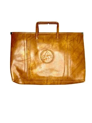 Винтажный American Tourister Японии 1975 сумка с короткими ручками портфель коричневый искусственной кожи ручная кладь сумка - Изображение 1 из 4