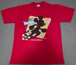 Vintage Tuff Mickey Mouse California Mens L T-shirt Walt Disney Minnie Goofy - Picture 1 of 4