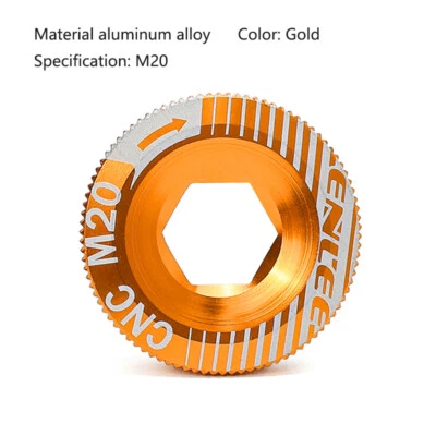 ENLEE Bicicleta 1 pieza Bicicleta Manivela Brazo Cubierta Manivela Perno Tapa Juego de bielas Tornillo M18/M20 Foto 1 de 4