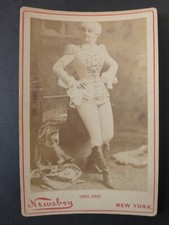 Antique 1890's Newsboy Burlesque Cabinet Photos N566 #20 Sadie Kirby