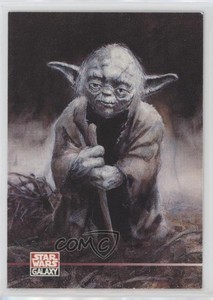 1995 Topps Star Wars Galaxy Series 3 Yoda #360 0o2b