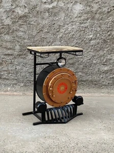 Mobile bar design vintage industriale shabby chic loft ferro legno casa - Foto 1 di 3