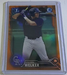 Colton Welker 2016 Bowman Draft Chrome 1st Bowman Orange Refractor /25 #BDC-78 - Bild 1 von 2