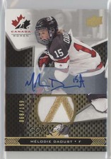 2018 Upper Deck Team Canada Juniors Premium Swatch /199 Melodie Daoust #75 Auto