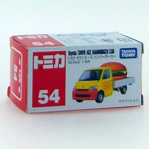 TAKARA TOMY TOMICA No.54 1/64 Toyota TOWN ACE HAMBURGER CAR (Box) NEW Japan F/S - Image 1 of 1