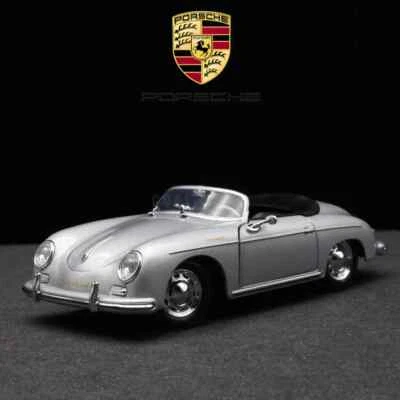 WELLY 1:24 Porsche 356A Speedster Alloy Car Diecast Toy Vehicle Kid Model Car - Image 1 of 4