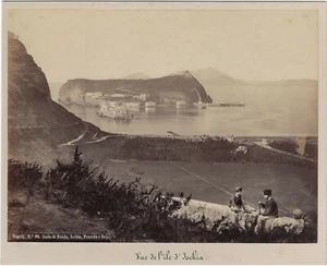 Original Foto 19. Jh. - ITALIEN ITALIA Neapel Neapel Nisida Procida Baja Ischia - Bild 1 von 1