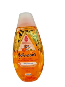 Johnson's Active Kids Soft & Smooth Shampoo+Honey &Wheat Extracts 200ml- 2 Packs - Picture 1 of 5