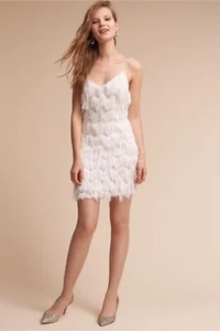 Anthropologie x BHLDN La Maison Talulah Brim Mini Fringe Dress Small $300 - Picture 1 of 7
