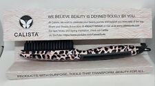 Calista TrianglPRO Triangl Pro Heated Hair Detailer Brush Cheetah Print NEW READ