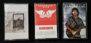 Led Zeppelin Aerosmith George Harrison Cassette Lot - Picture 1 of 3