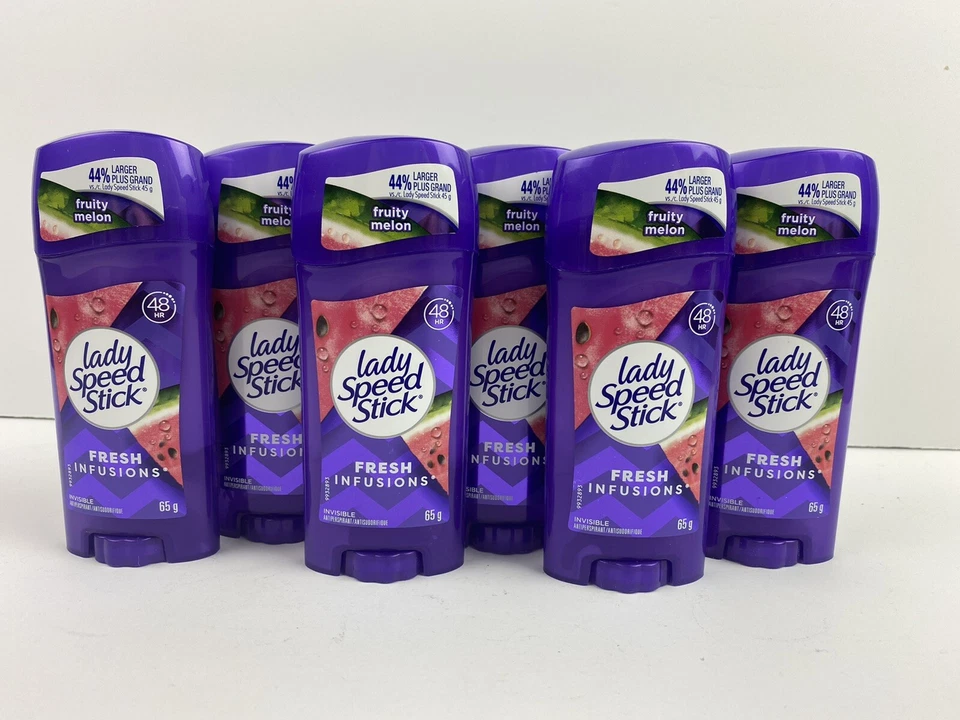 6 x Desodorante Antitranspirante Lady Speed Stick Fresh Infusiones Melón Frutado Foto 1 de 1