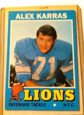ALEX KARRAS HOF 1971 TOPPS #41 NM CONDITION - Image 1 of 2
