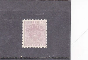 CAPE VERDE CROWN 25 REIS ZUSCHLAG ""PROBE"" (1881-85) MNG - Bild 1 von 1