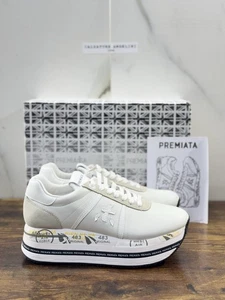 Premiata Beth Sneaker Pelle Bianca Casual Premiata Scarpa Donna 39 - Foto 1 di 7