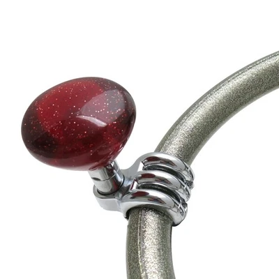 Perilla de dirección Suicide Brody ajustable personalizada escama de metal seta retro roja Foto 1 de 4