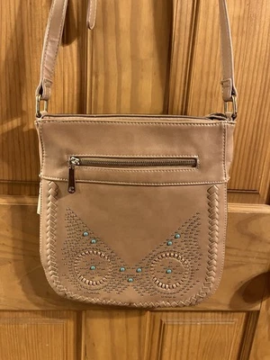 Encantador Bolso Bandolera Charlie Tamaño Mediano Marrón Imitación Cuero Correa Ajustable Foto 1 de 4