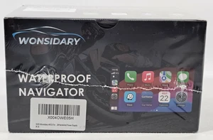 Motorcycle GPS CarPlay Screen Wireless Android Auto 5" Touchscreen Waterproof BT - Picture 1 of 7