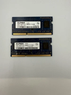 Elpida 8GB (2X4GB) 1Rx8 DDR3 PC3L-12800S Laptop Memory Ram Set Computer #1 - Image 1 of 2