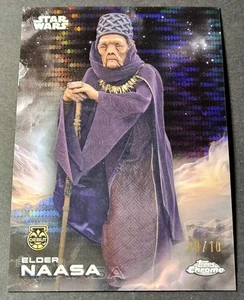 2025 Topps Chrome Star Wars Black /10 Pulsar Elder Naasa Debut SP #37 - Picture 1 of 2