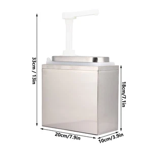 (1L With Base)Kitchen Sauce Dispenser Sauce Pump Condiment Dispensing Tool For - Picture 1 of 10